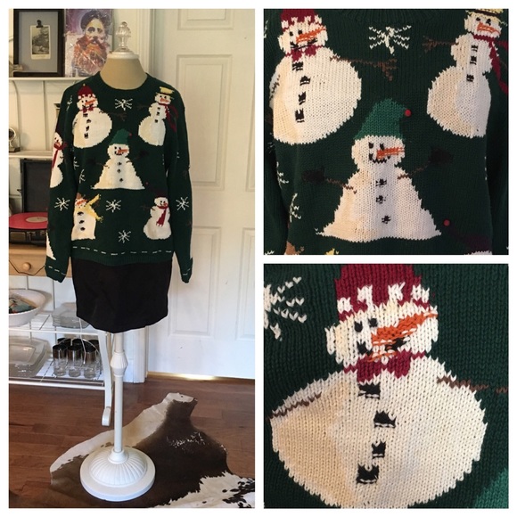 Ugly Christmas Holiday Party Snowman Sweater