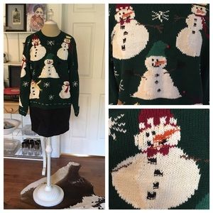 Ugly Christmas Holiday Party Snowman Sweater