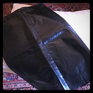 Gap leather skirt