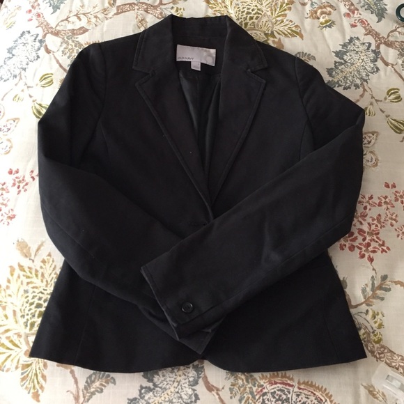 Black one button blazer