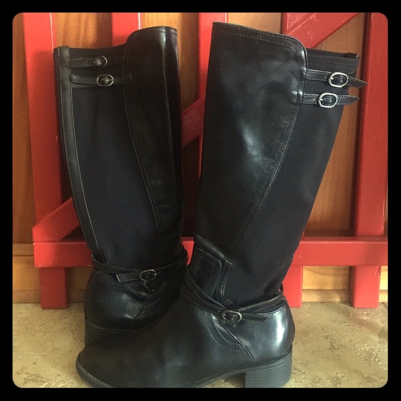 nickels boots black