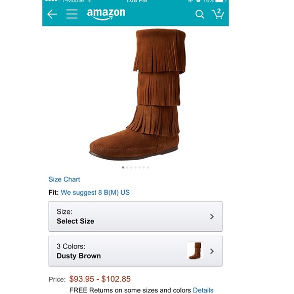 Minnetonka suede boots