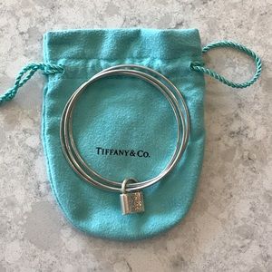 Tiffany & Co. 1837 Lock Triple Bangle Sterling