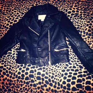 Girl leather jacket XS