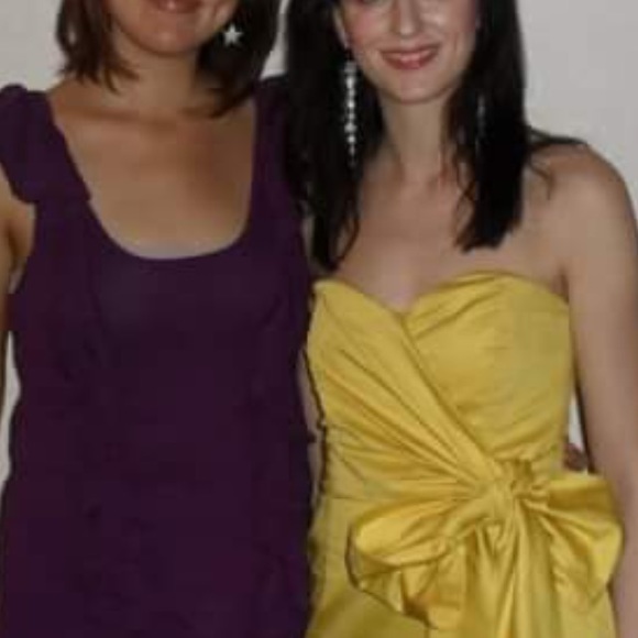 Yellow Strapless French Connection Dress - Picture 4 of 4