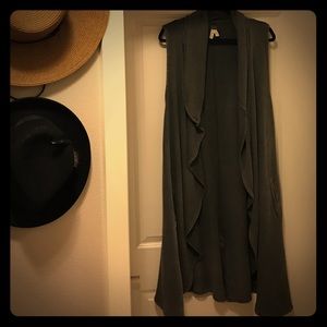 Free People long sweatshirt vest