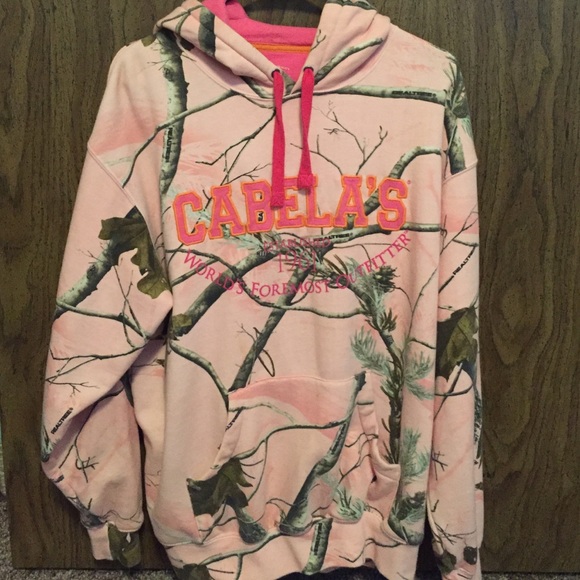 Cabela's pink camo hoodie