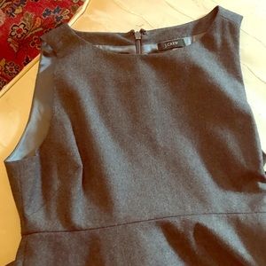 Jcrew wool grey empire waist dress