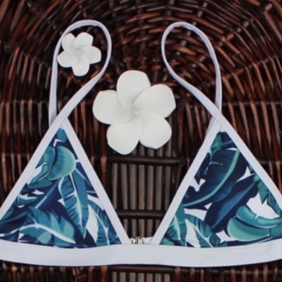 Leaf Print Bikini Set