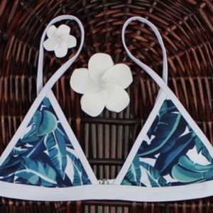 Leaf Print Bikini Set