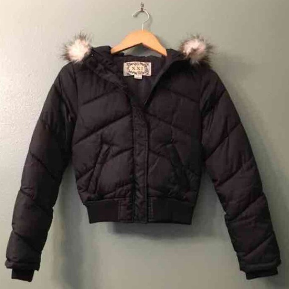 Forever 21 black puffer jacket