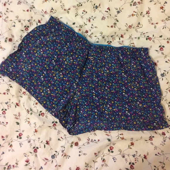 Blue Pajama Shorts size M