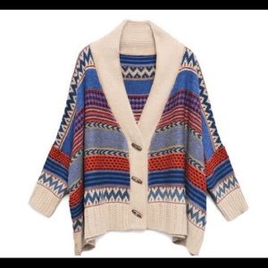 Aztec Tribal Print Cardigan