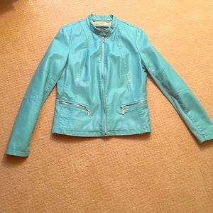 A blue jacket