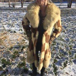 Vintage real fur coat