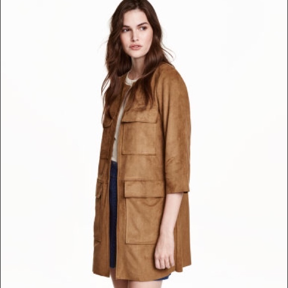 H&M suede coat
