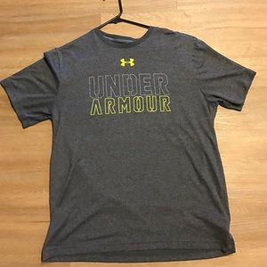 Under Armour shirt.