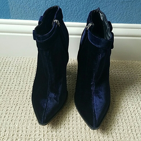 Giuseppe Zanotti for Thakoon blue velvet bootie - Picture 2 of 4