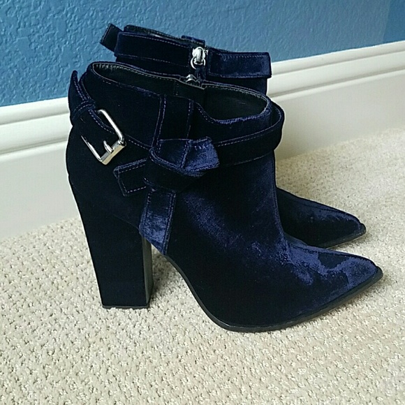 Giuseppe Zanotti for Thakoon blue velvet bootie - Picture 3 of 4