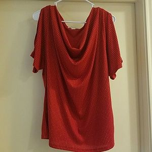 Michael Kors dressy blouse cold shoulder