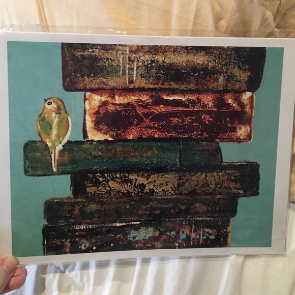 👉free add on- Bird and book print👈