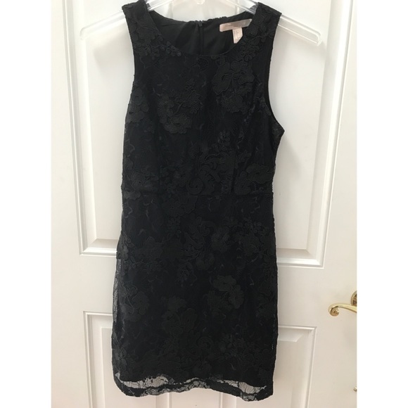 Black lace-overlay size small dress