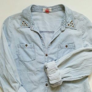 Studded Button-down Shirt