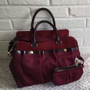 MZ Wallace Burgundy Satchel.