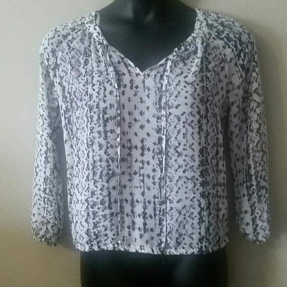 Xs Jessica Simpson sheer blouse - Picture 1 of 4