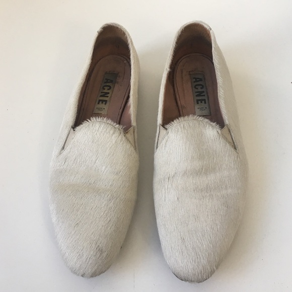 Acne Pony Hair Loafers