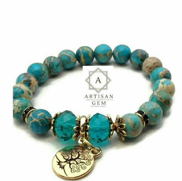 🚫🚫sold🚫🚫Semi precious gemstone yoga bracelet