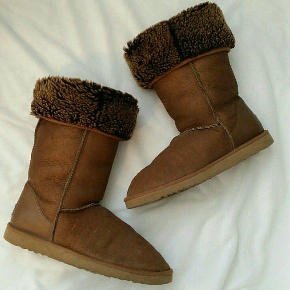 UGG Classic Tall 5823 Bronze Fur Lined Boot W9 9