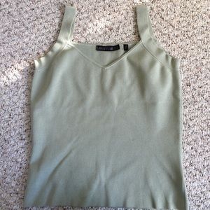 Lafayette 148 Mint Silk Knit Tank