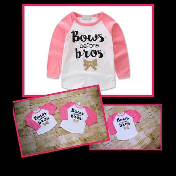 Bows Before Bros Toddler Tee - Picture 2 of 5