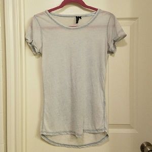 *NWOT* Buttery soft light blue sheer tee