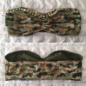 Victoria's Secret PINK Camo Bandeau Bra