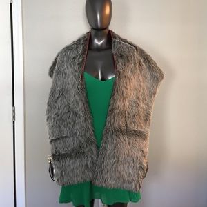 Faux wrap with pockets and satin liner