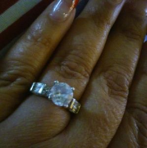 3ct sterling silver diamond simulant