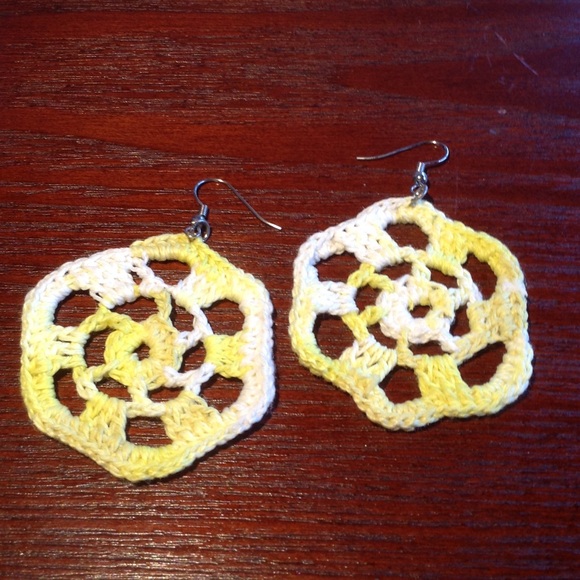 Crochet Flower Earrings