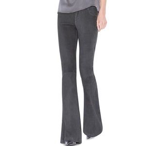 Alice + Olivia Suede Pants in Charcoal