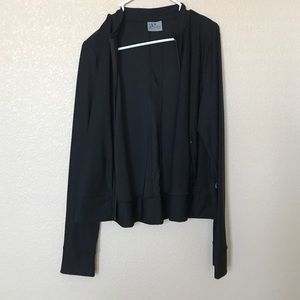 Women's exercise jacket.
