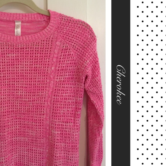 Cherokee | Pink Knit Sweater