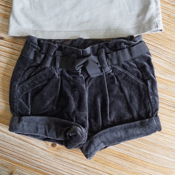 Cute T-shirt and Velvet Shorts Set, 6 months. - Picture 3 of 4