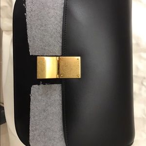 SOLD/ Celine box bag medium black NWT