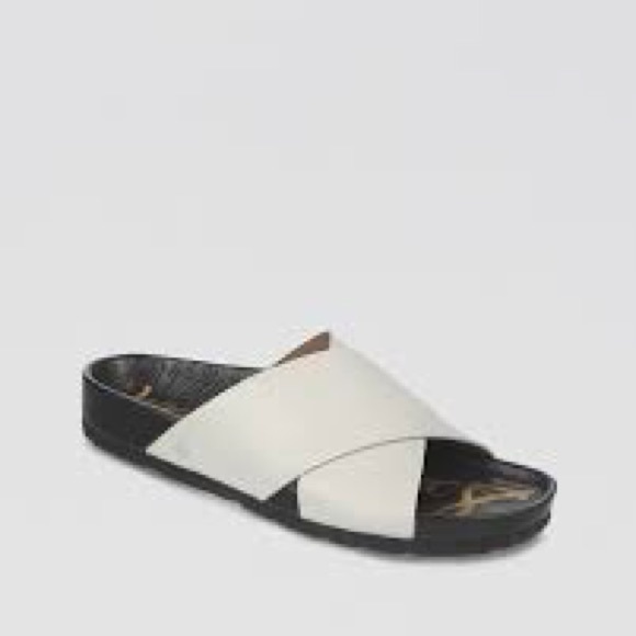 EUC Sam Edelman Adora slides sandals leather 5 / 6 - Picture 1 of 3