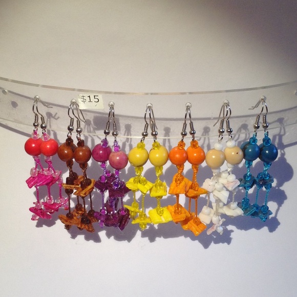 Thread Bead Stone And Earring