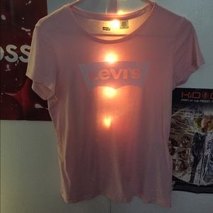 Baby Pink Levi's tee