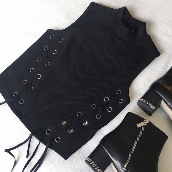 Grommet Laceup Tank