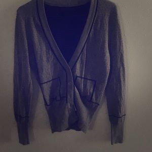 Grey and black sweater