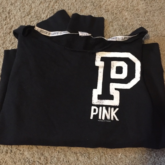 Black loose crew neck from Victoria's Secret PINK